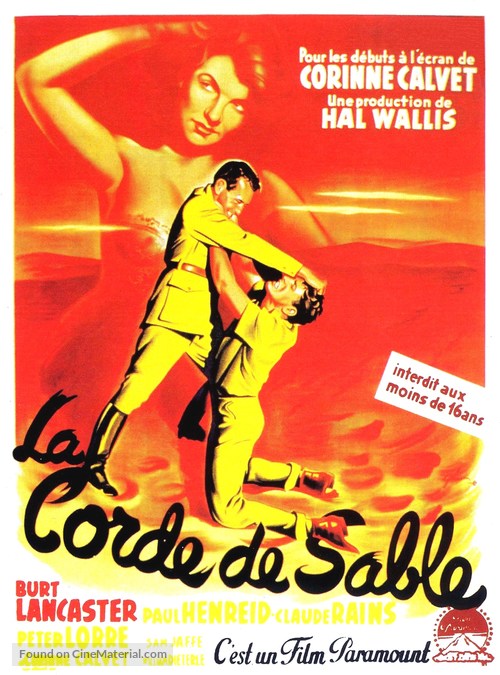 Rope of Sand - French Movie Poster