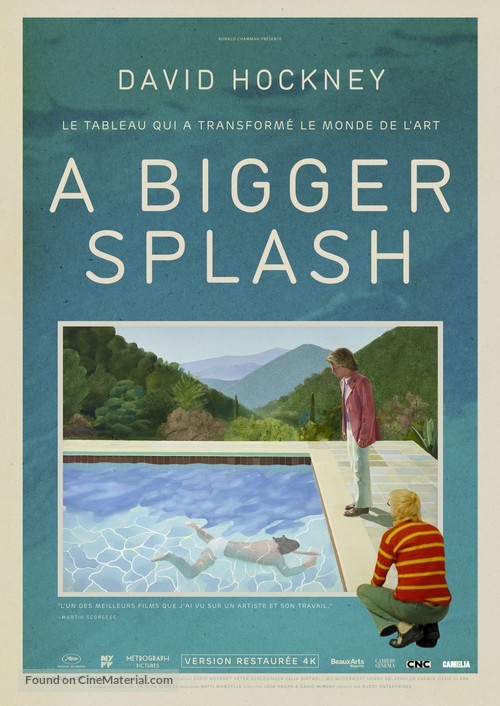 A Bigger Splash - French Re-release movie poster