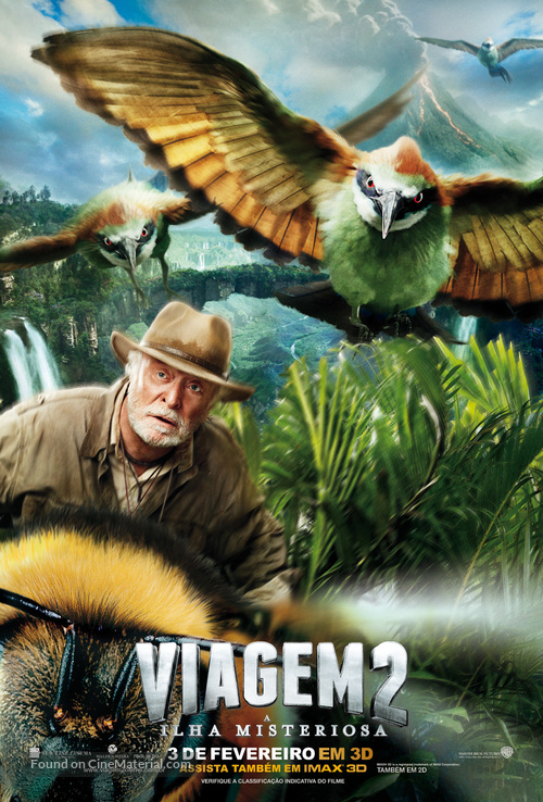 Journey 2: The Mysterious Island - Brazilian Movie Poster