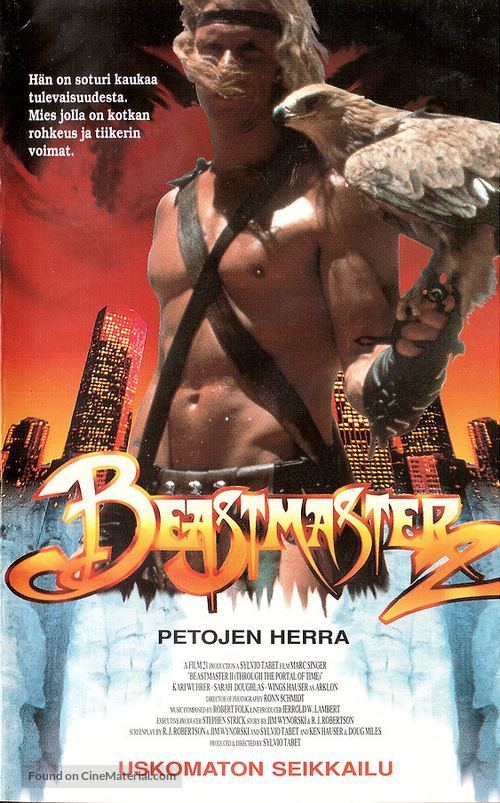 Beastmaster 2: Through the Portal of Time - Finnish VHS movie cover
