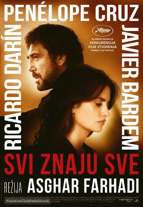 Todos lo saben - Croatian Movie Poster