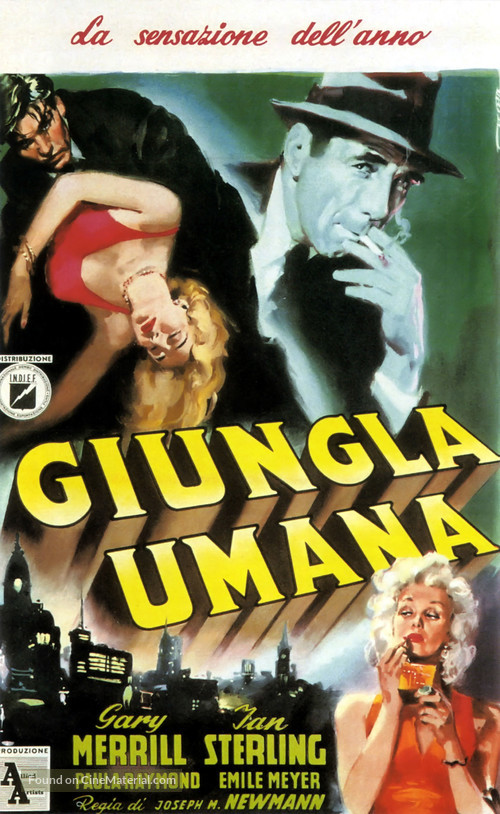 The Human Jungle - Italian Movie Poster