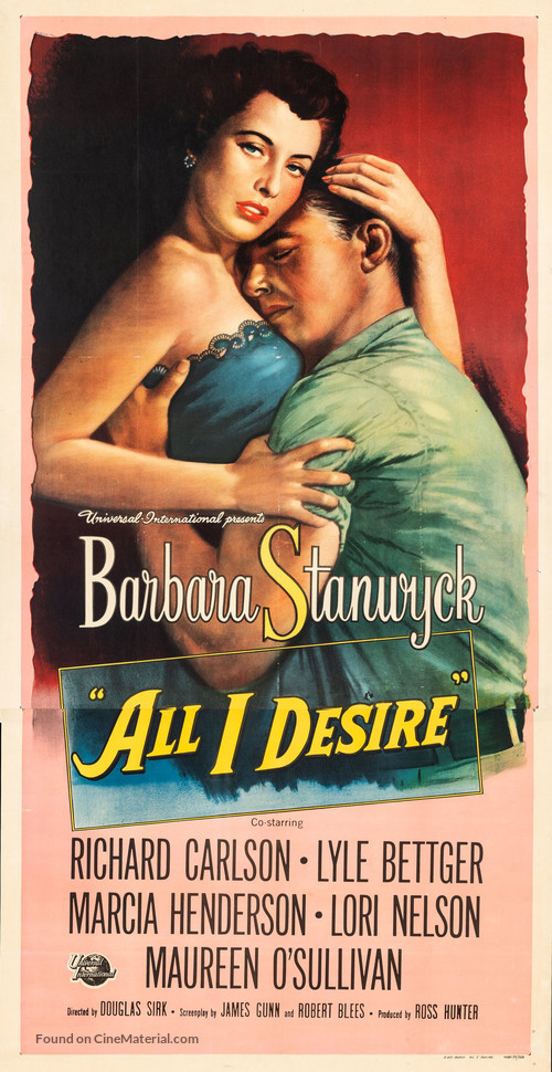 All I Desire - Movie Poster