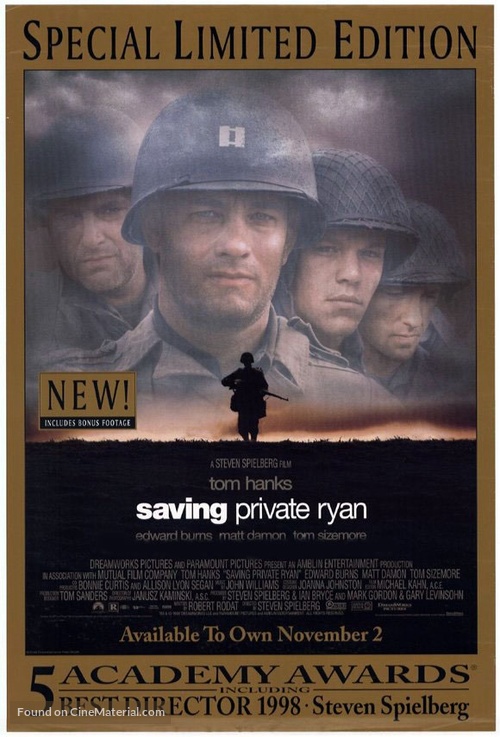 Saving Private Ryan - DVD movie cover
