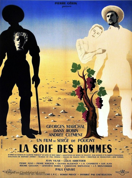 La soif des hommes - French Movie Poster