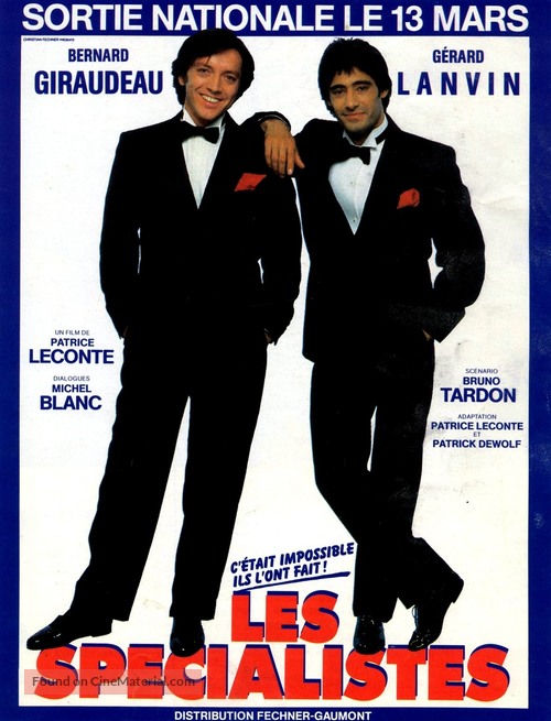 Sp&eacute;cialistes, Les - French Movie Poster
