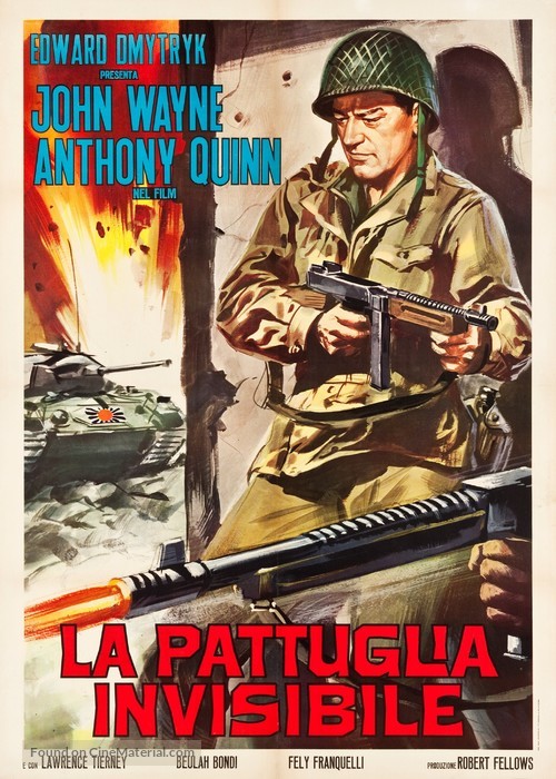 Back to Bataan - Italian Movie Poster