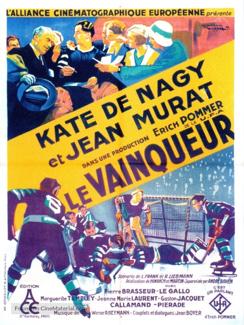 Le vainqueur - French Movie Poster