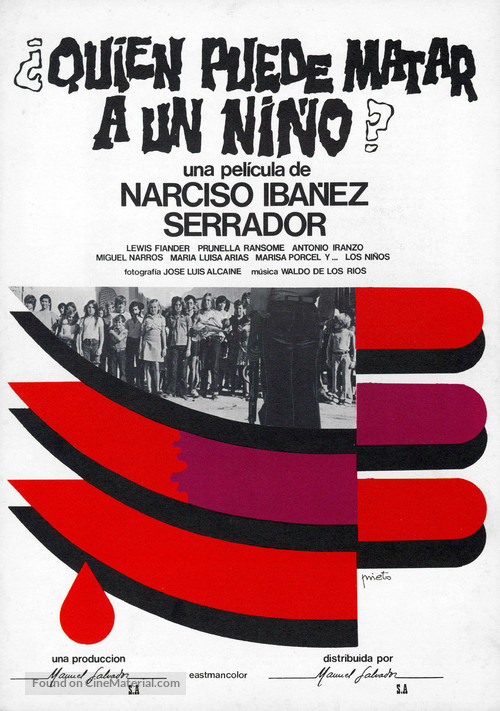 &iquest;Qui&egrave;n puede matar a un ni&ntilde;o? - Spanish Movie Poster