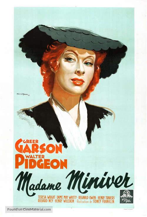 Mrs. Miniver - French Movie Poster