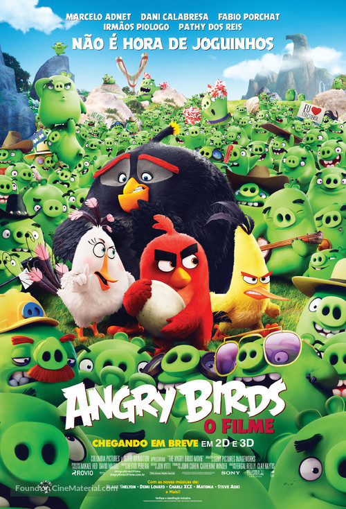The Angry Birds Movie - Brazilian Movie Poster