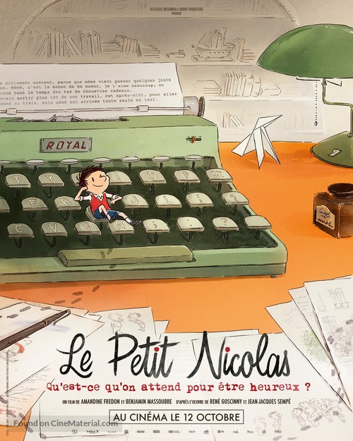 Le Petit Nicolas - Qu&#039;est-ce qu&#039;on attend pour &ecirc;tre heureux ? - French Movie Poster