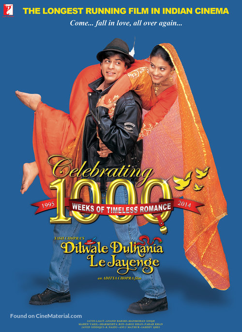 Dilwale Dulhania Le Jayenge - Indian Movie Poster