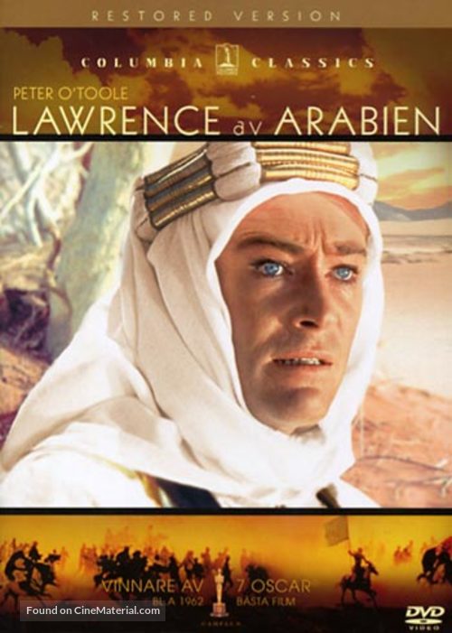 Lawrence of Arabia - Swedish DVD movie cover