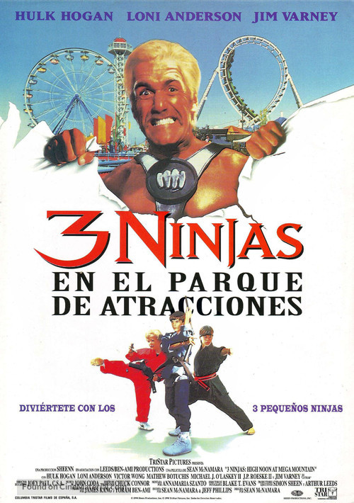 3 Ninjas: High Noon at Mega Mountain - Spanish Movie Poster