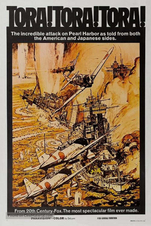 Tora! Tora! Tora! - Australian Movie Poster