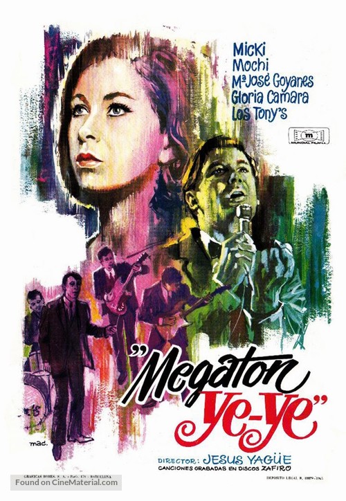 Megat&oacute;n Ye-Ye - Spanish Movie Poster