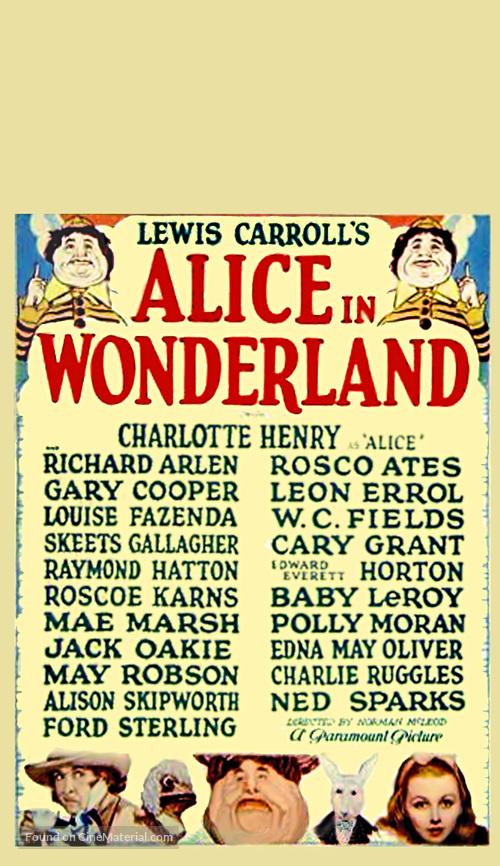 Alice in Wonderland - Movie Poster