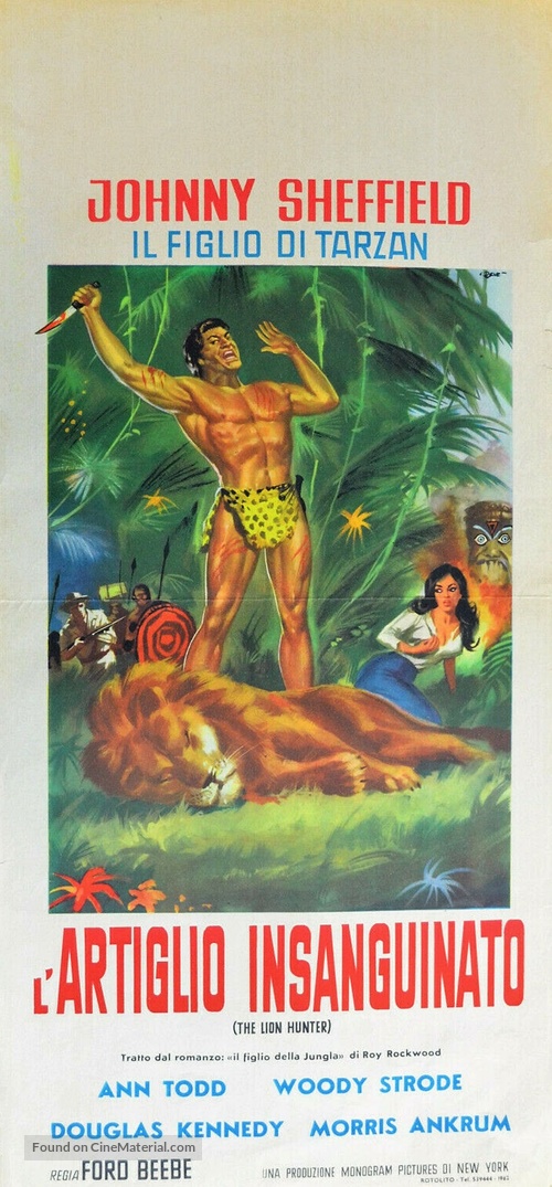 The Lion Hunters - Italian Movie Poster