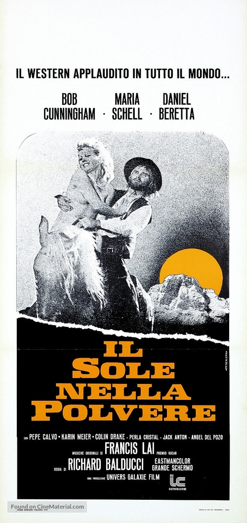 Dans la poussi&egrave;re du soleil - Italian Movie Poster