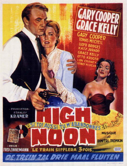 High Noon - Belgian Movie Poster