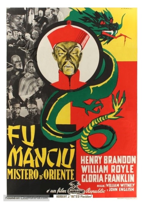 Drums of Fu Manchu - Italian Movie Poster