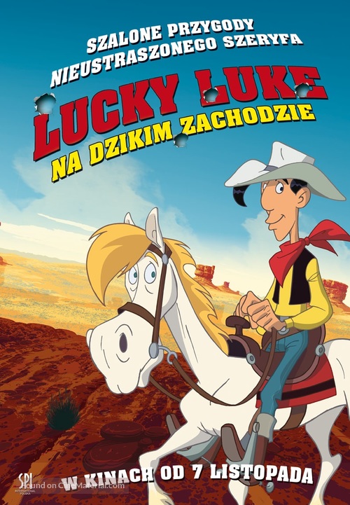 Tous &agrave; l&#039;Ouest: Une nouvelle aventure de Lucky Luke - Polish Movie Poster