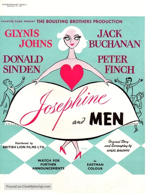 Josephine and Men - British Movie Poster