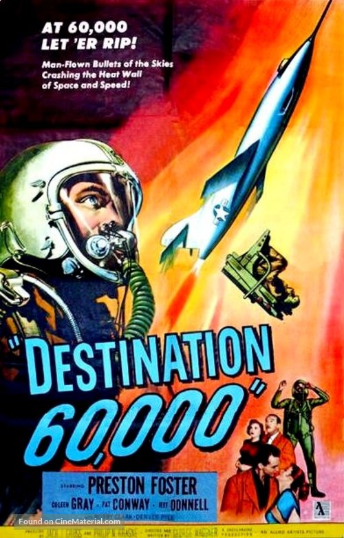 Destination 60,000 - British Movie Poster
