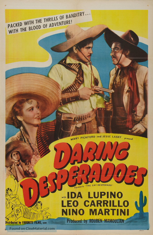 The Gay Desperado - Re-release movie poster