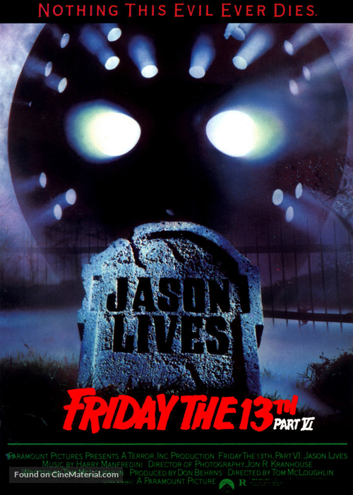 Friday the 13th Part VI: Jason Lives - German Movie Cover