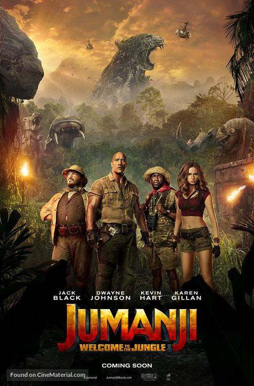 Jumanji: Welcome to the Jungle - British Movie Poster