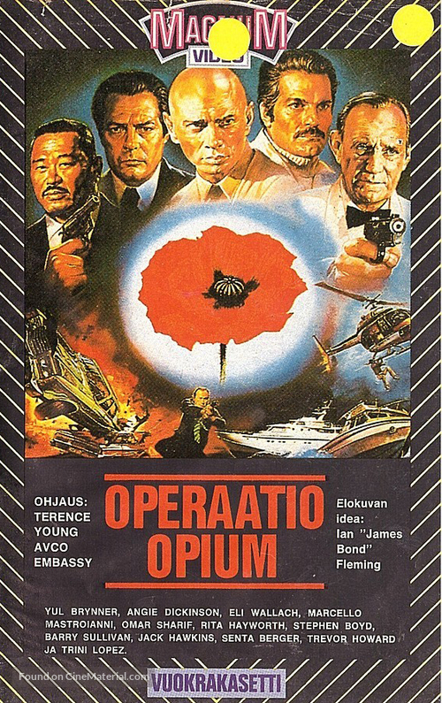 The Poppy Is Also a Flower - Finnish VHS movie cover