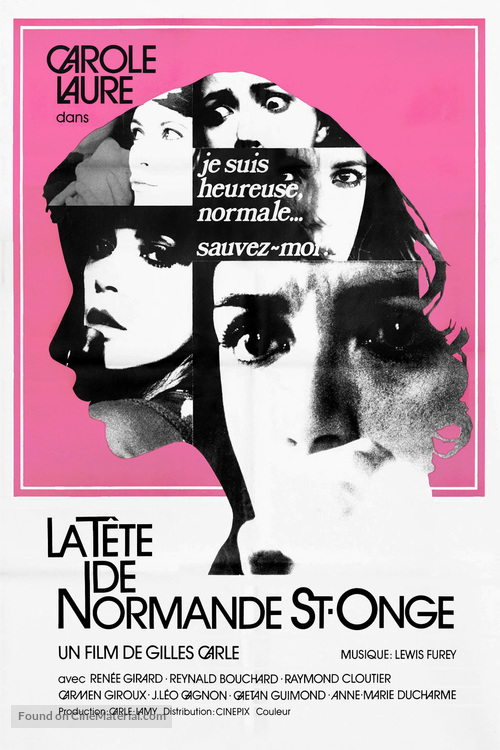 La t&ecirc;te de Normande St-Onge - Canadian Movie Poster