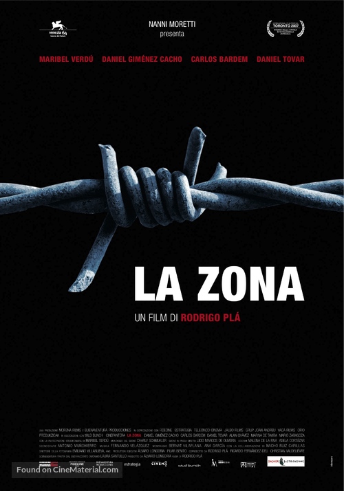 La zona - Italian Movie Poster