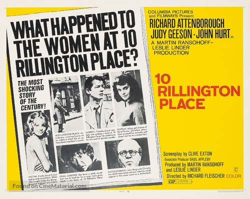 10 Rillington Place - Movie Poster