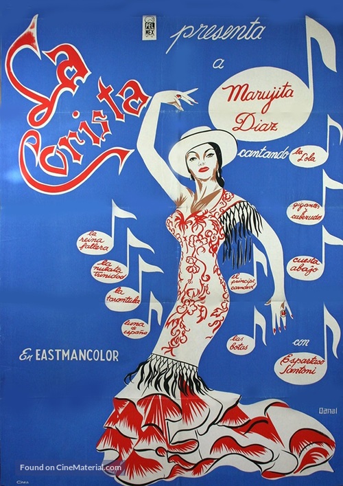 La corista - Mexican Movie Poster