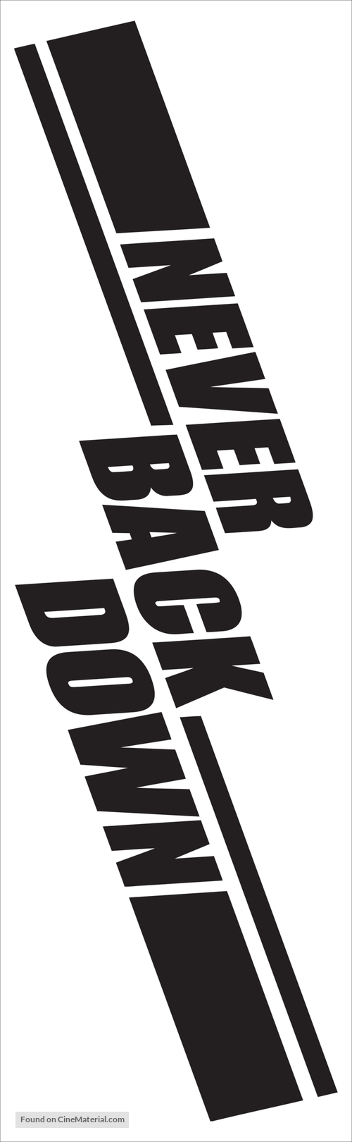 Never Back Down - Logo