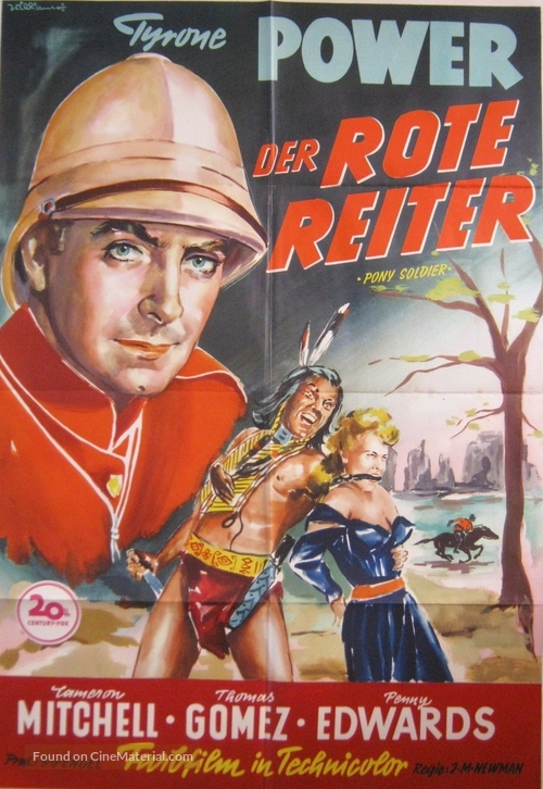 Pony Soldier - German Movie Poster