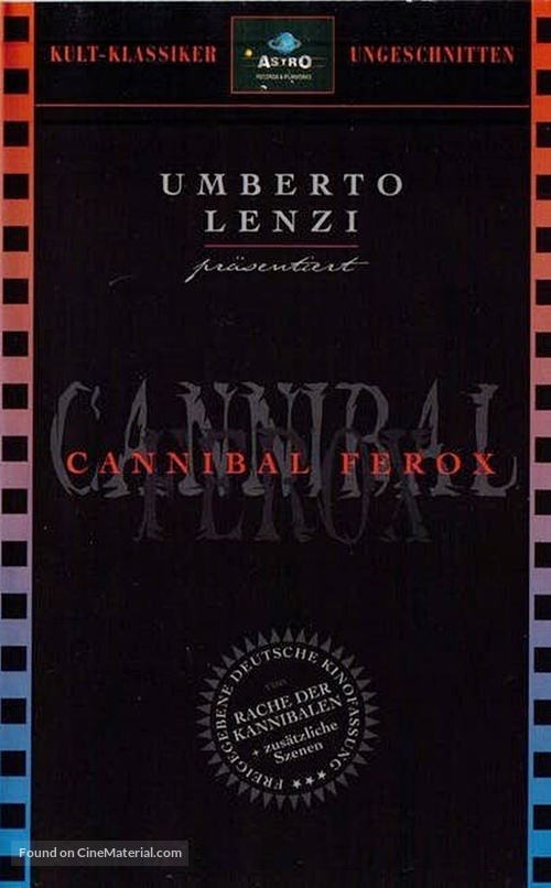 Cannibal ferox - German VHS movie cover