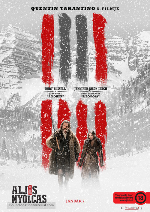 The Hateful Eight - Hungarian Movie Poster