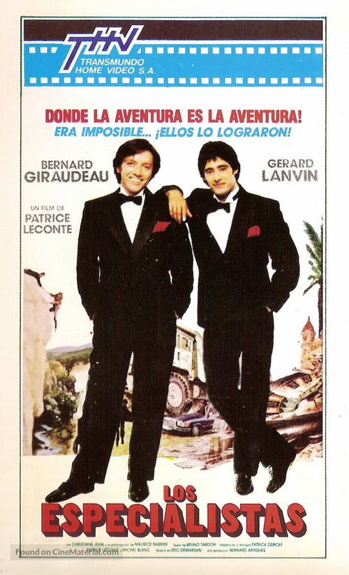 Sp&eacute;cialistes, Les - Argentinian VHS movie cover