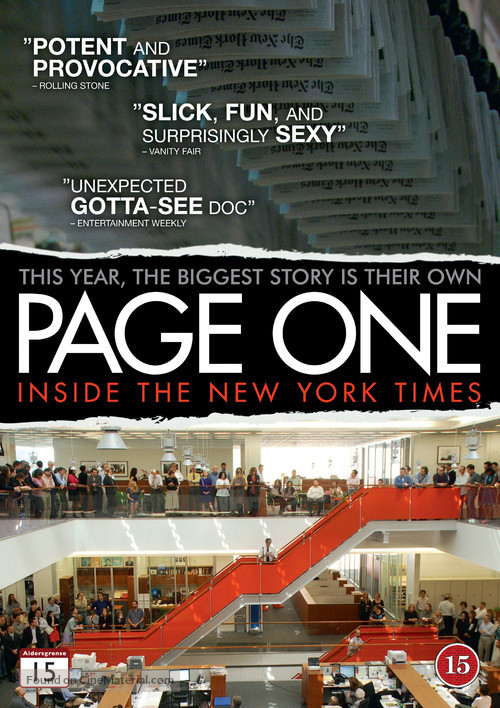 Page One: A Year Inside the New York Times - Danish Movie Cover