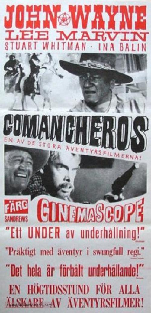 The Comancheros - Swedish Movie Poster
