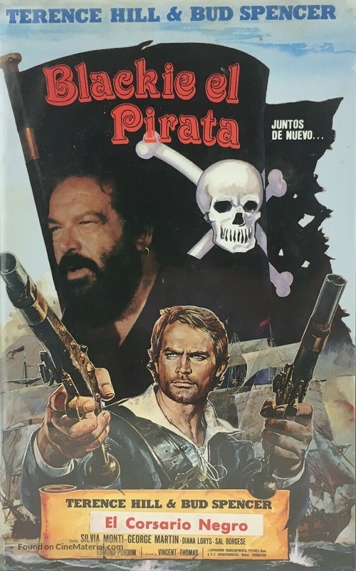 Il corsaro nero - Spanish VHS movie cover