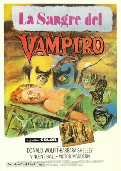 Blood of the Vampire - Spanish Movie Poster