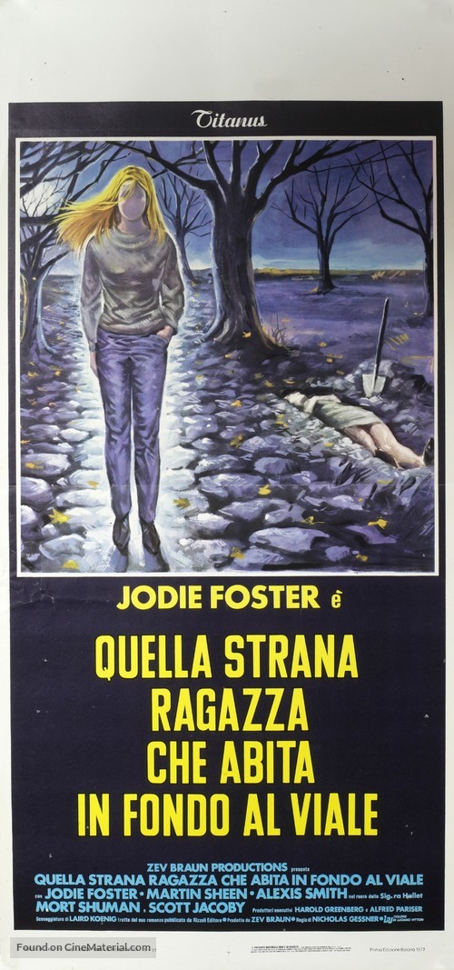 The Little Girl Who Lives Down the Lane - Italian Movie Poster