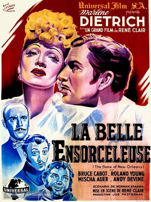 The Flame of New Orleans - French Movie Poster