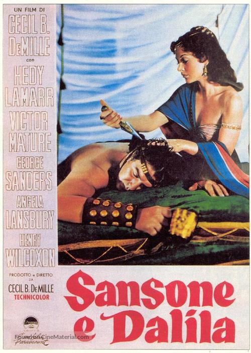 Samson and Delilah - Italian Movie Poster