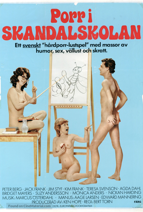 Porr i skandalskolan - Swedish Movie Poster